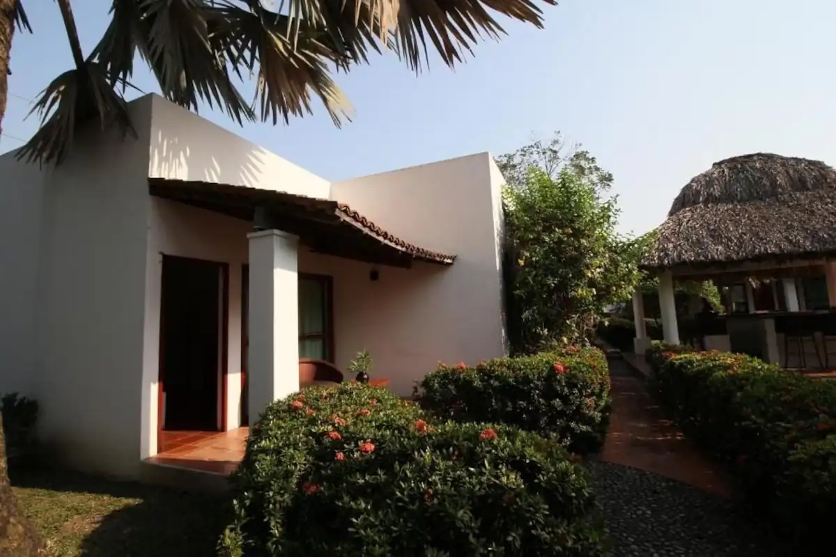 Tropical garden and guest accommodation